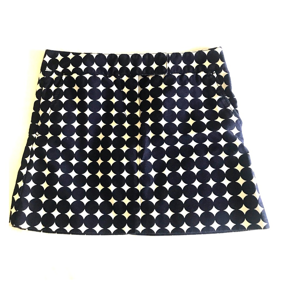 JCrew polka dot 100% cotton mini skirt